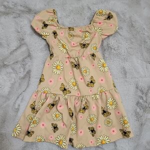Girls Butterfly Floral Dress